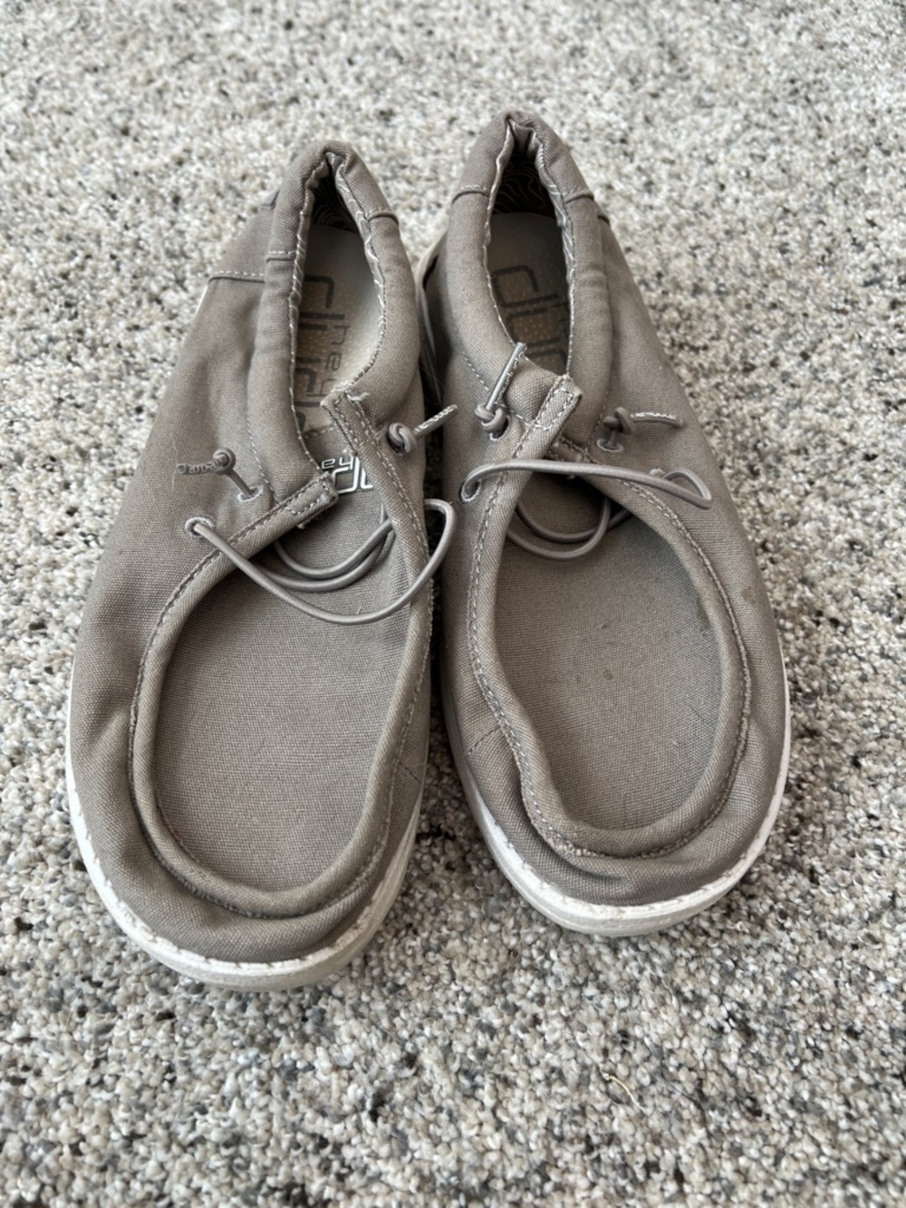 Casual Kids Canvas Slip-On Loafers in Taupe